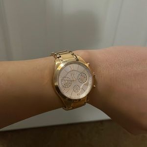 Fossil rose gold watch